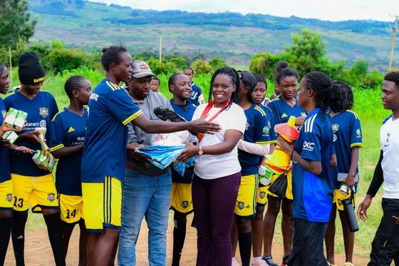 Club members and participants during a presentation